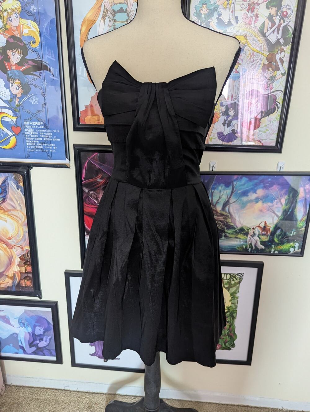 Heavy Red Bow Dress Sz M